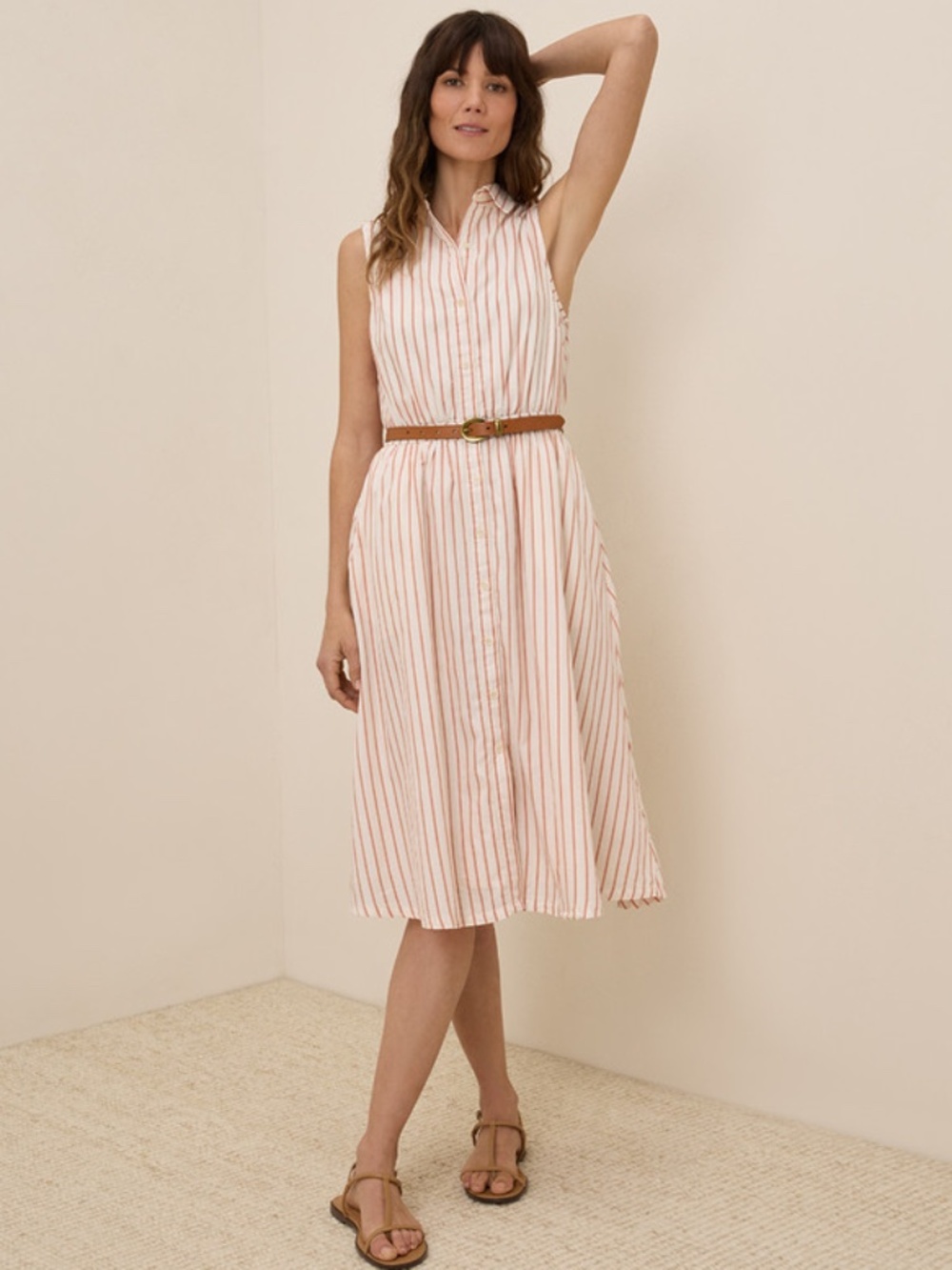 Pact 100% Organic Cotton Striped Dress, EUC, Size S